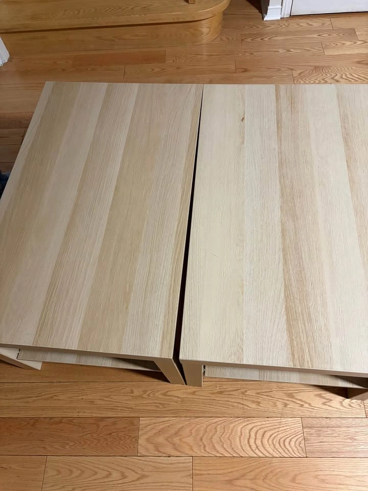 IKEA LACK Coffee Tables x2 – White Stain Oak Effect - photo 2