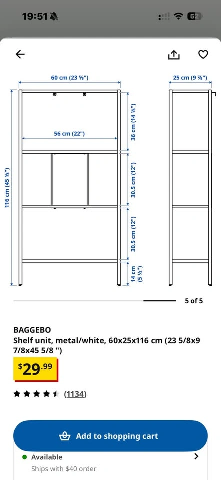 Ikea Baggebo Shelf - photo 3