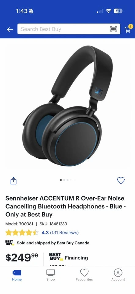Sennheiser Accemtum Over Ear Headphones - photo 3