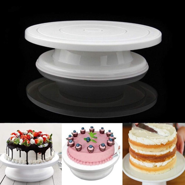 YCbingo Cake Turntable + Icing Spatula n Smoother