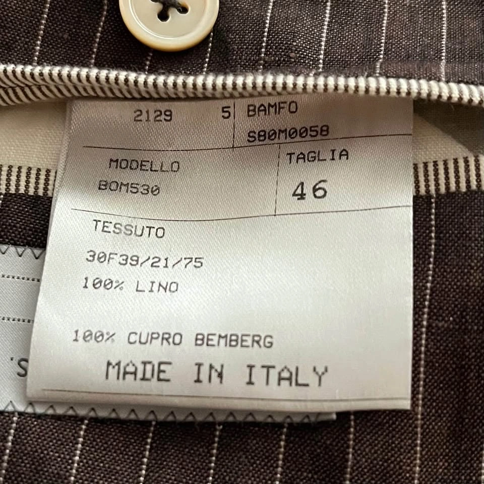 Bamford and Sons Italian Linen Sport Jacket Sz 46R Modern Fit - photo 2