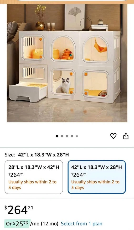 Modern Cat Condo / Modular Cat House (Good condition) - photo 4