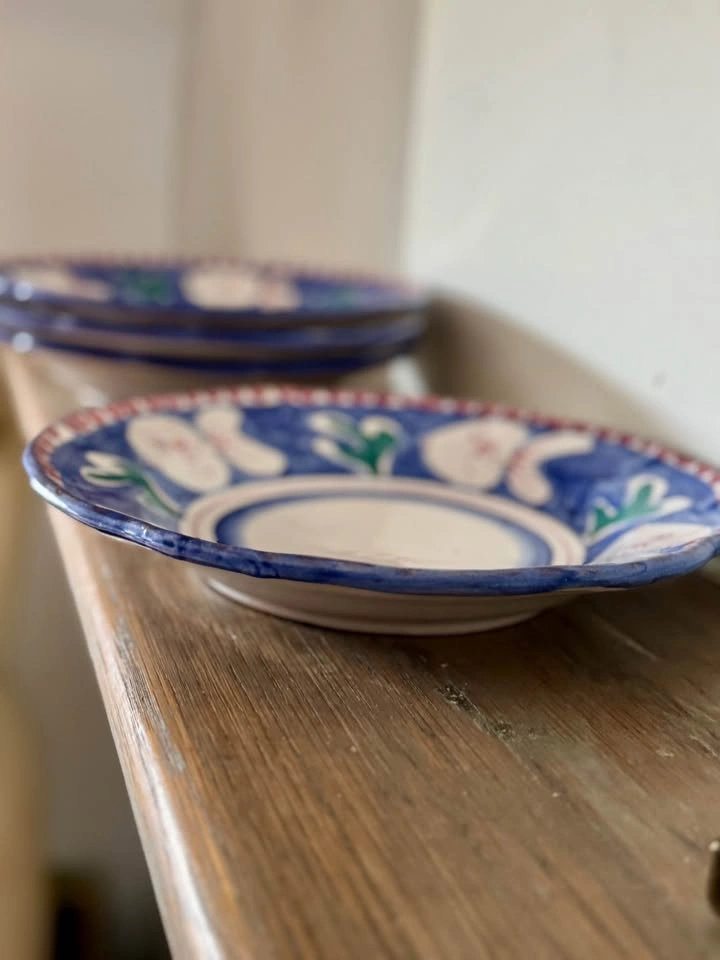 4 Vintage VIETRI Italy "Campagna Pesce" Pasta / Soup Bowls - 9.5 - photo 4
