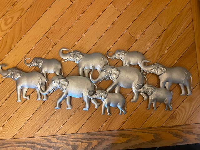 Metal Elephant Wall Decor – Unique Home Decor