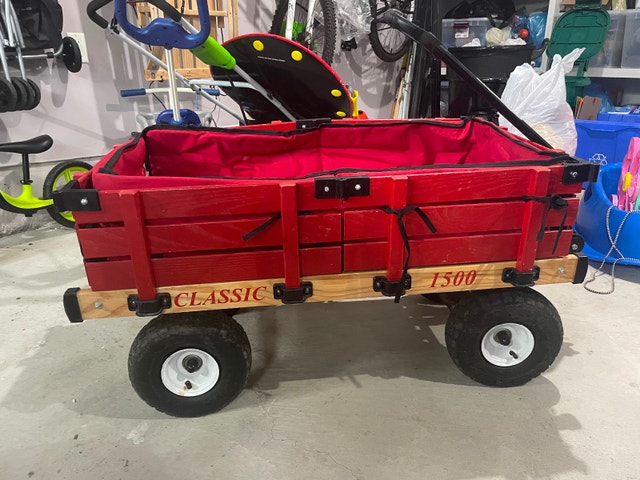 Kids Wagon with Canopy – Millside Classic – Wooden Wagon
