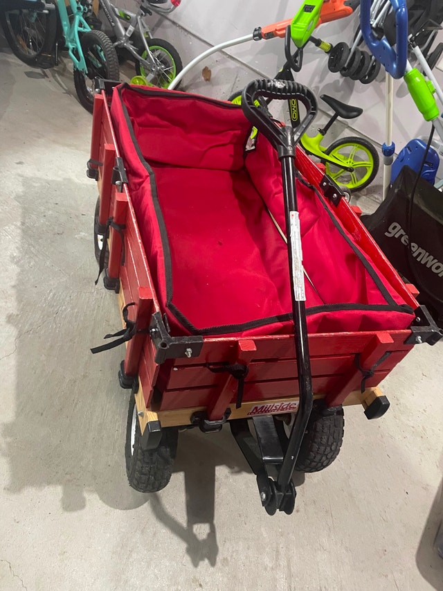 Kids Wagon with Canopy – Millside Classic – Wooden Wagon - photo 2