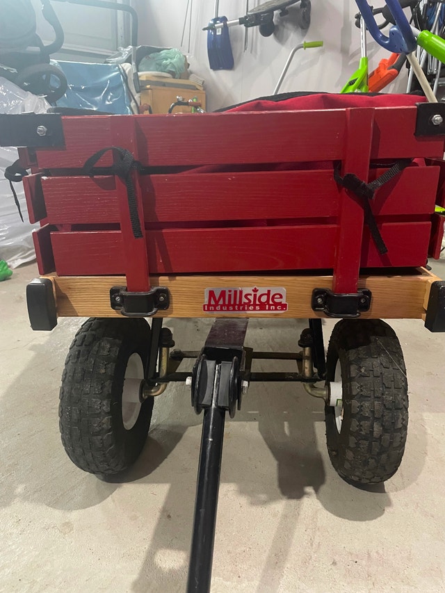 Kids Wagon with Canopy – Millside Classic – Wooden Wagon - photo 3