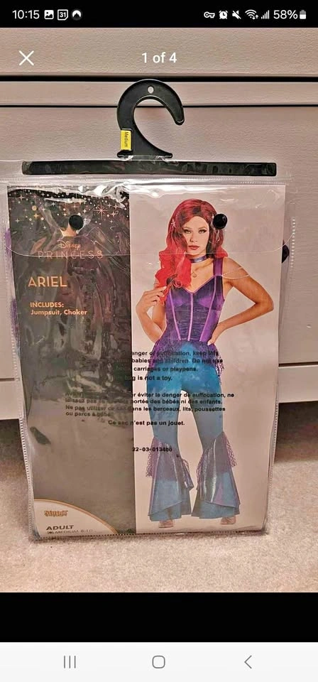 Ariel (The Little Mermaid) Costume - Size Medium