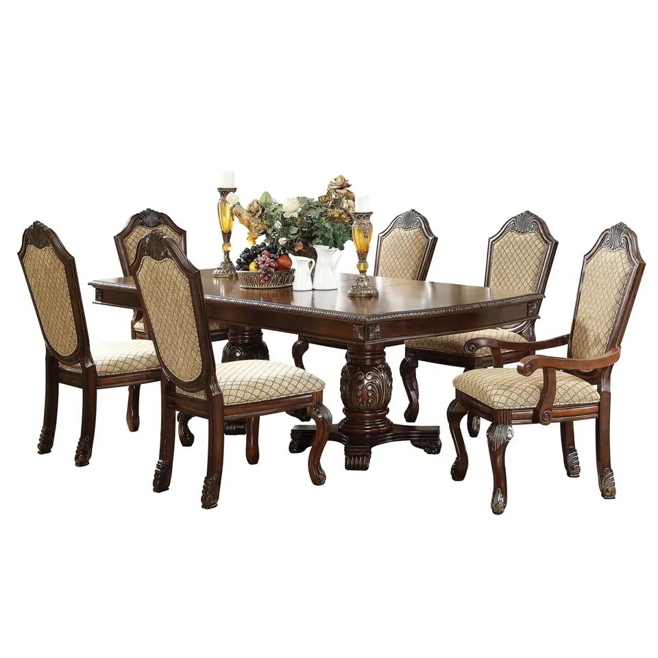 Aizzaddin Extendable Solid Wood Dining Set - photo 5