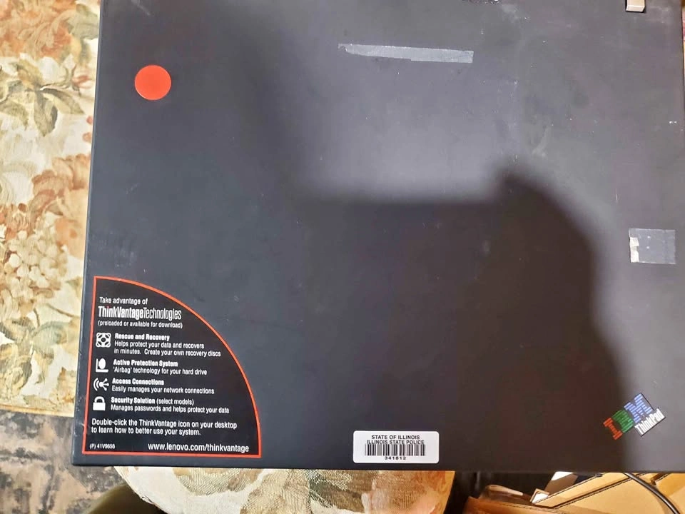 2 Lenovo ThinkPad Laptops - Powers On - With Battery + Charger