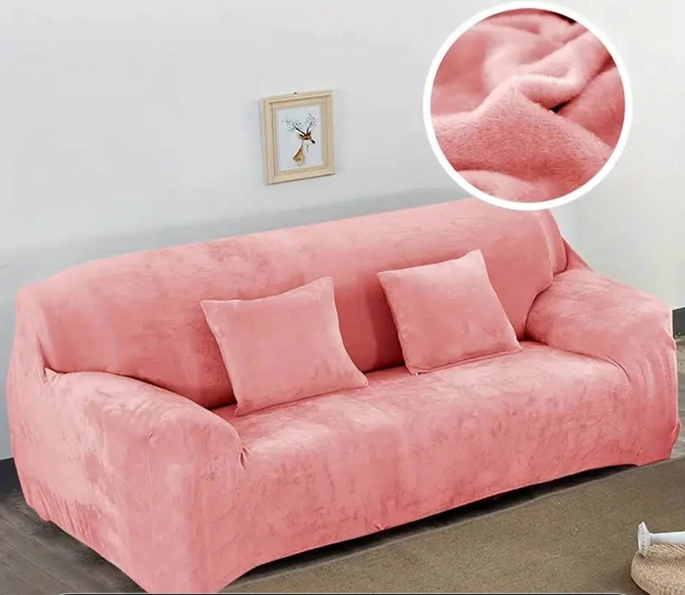 NEW 4 Seat Size Pink Velvet Sofa Cover
