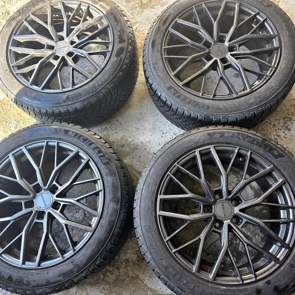 215/55/18 Michelin Winter Tires w/ Ruffino Alloy Rims & TPMS