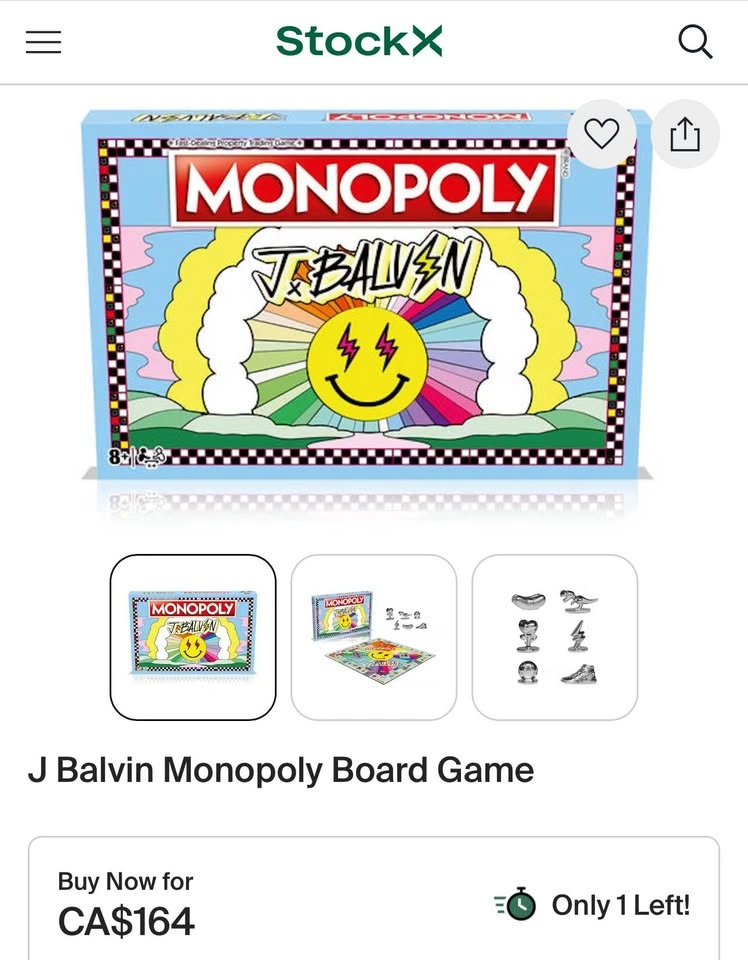 NEW J Balvin Monopoly Board Game - photo 4