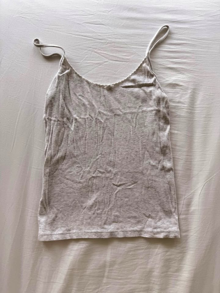 light grey tank top from brandy melville