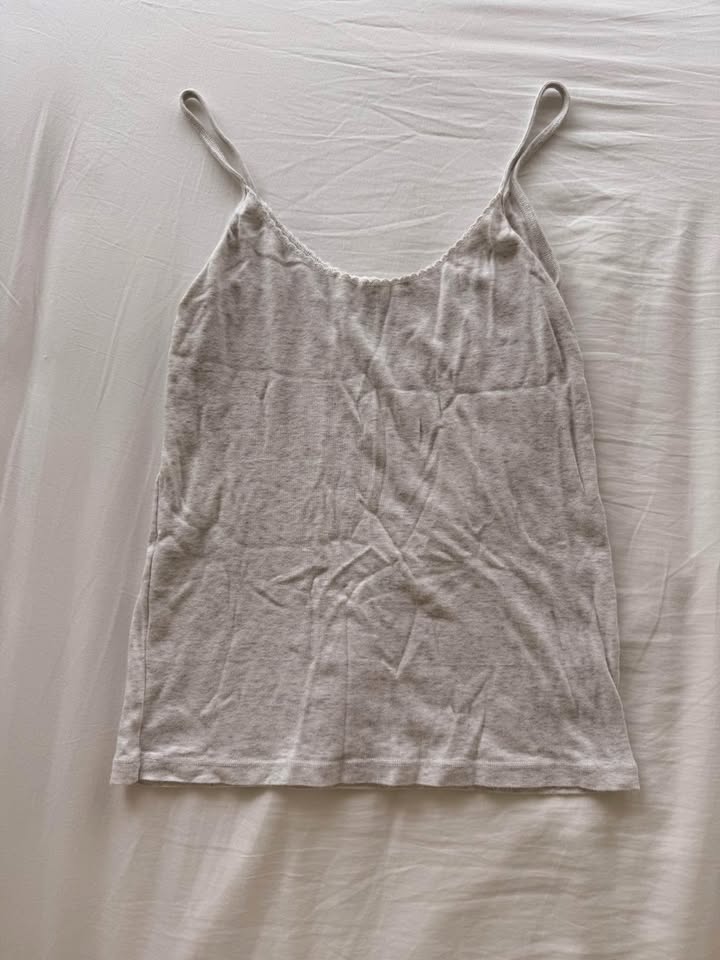 light grey tank top from brandy melville - photo 2