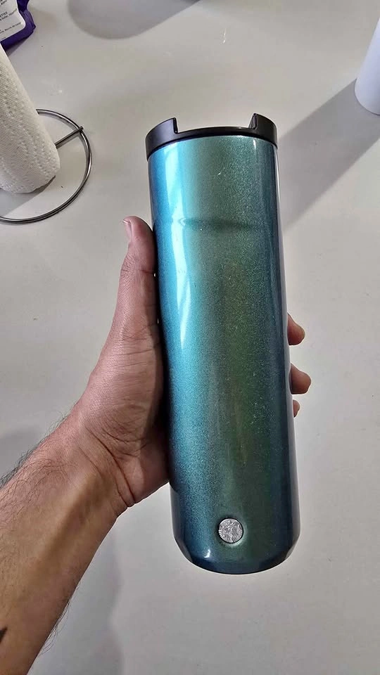 Starbucks Stainless Steel Tumbler - Teal Metallic Gradient (16oz