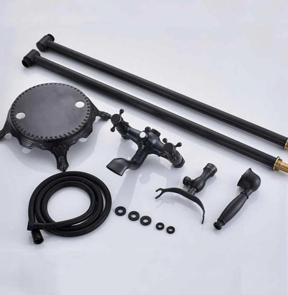 3-Handle Luxury Claw Foot Tub Faucet - Matte Black, New Open Box - photo 2