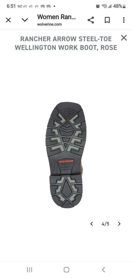 Wolverine Rancher WP Work Boots - Men's Size 13 - Hard Toe - Bra - photo 3