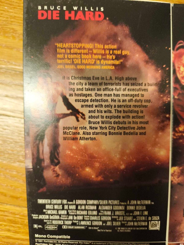 Die Hard Double Feature VHS - photo 2
