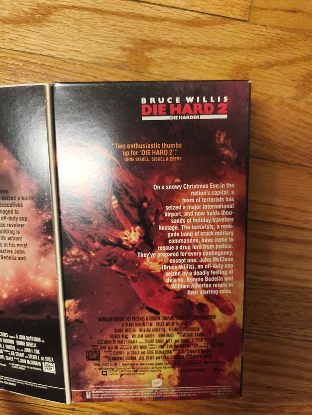 Die Hard Double Feature VHS - photo 3