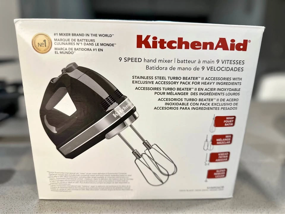 Kitchen Aid 9-Speed Hand Mixer - Used Once/Still New