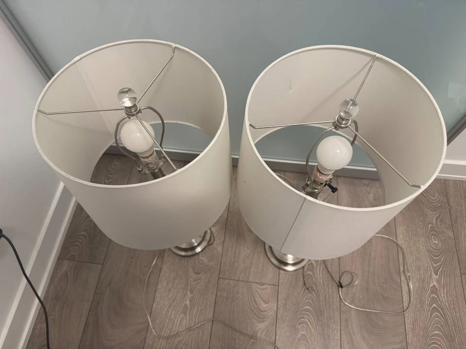 3-Piece Matching Lamp Set – Floor Lamp + 2 Table Lamps (Modern S - photo 3