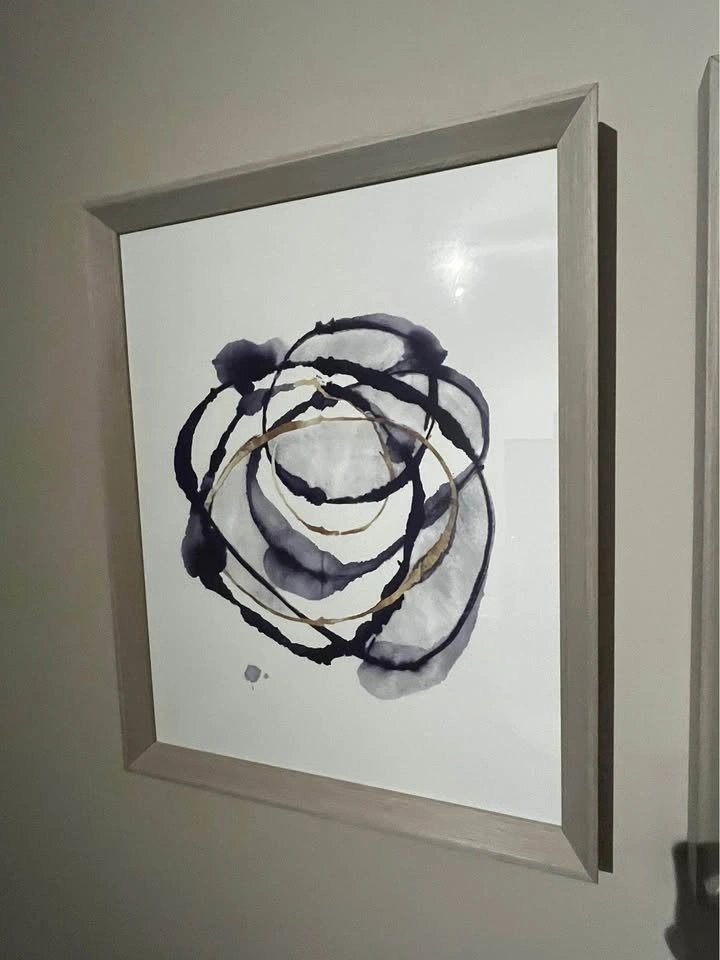 High-End Abstract Framed Watercolour Paintings - photo 4