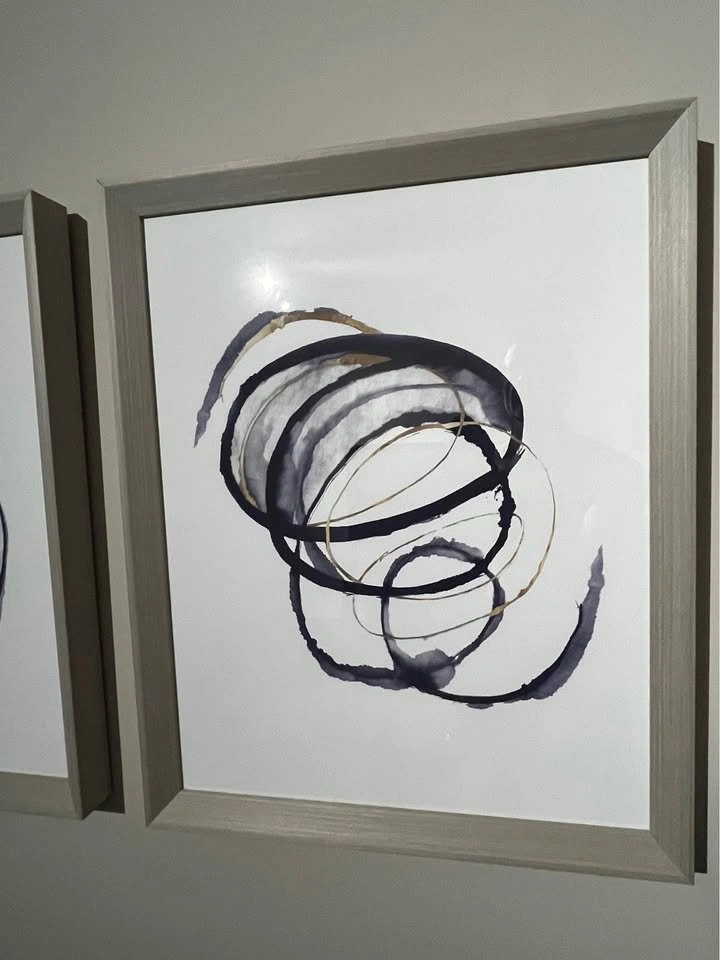 High-End Abstract Framed Watercolour Paintings - photo 5
