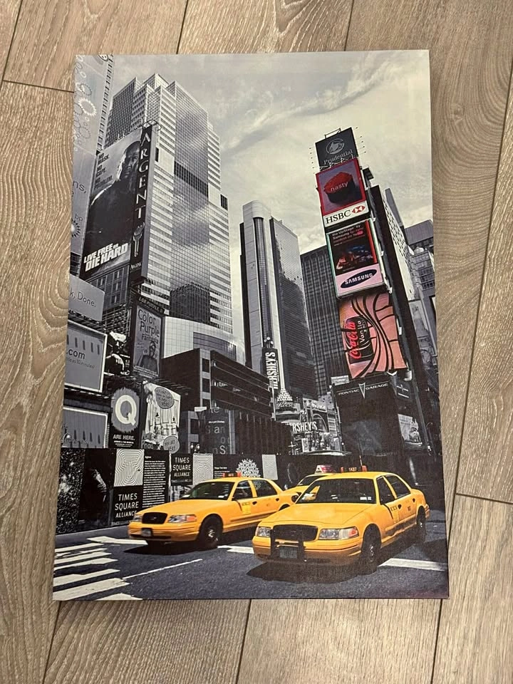 NYC Times Square Street Scene Canvas Artwork