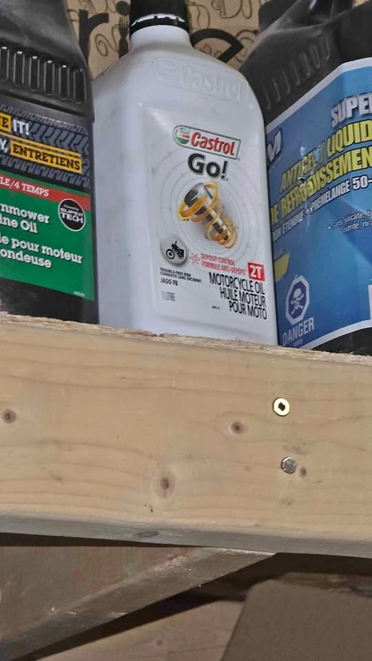 Castrol 2T Oil Bottles