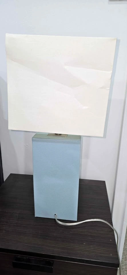 Pair of Modern Teal Table Lamps