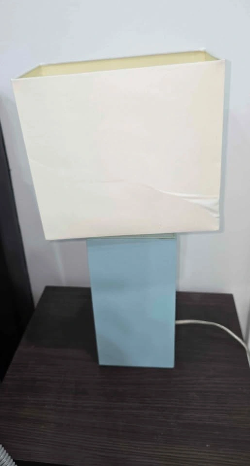 Pair of Modern Teal Table Lamps - photo 2