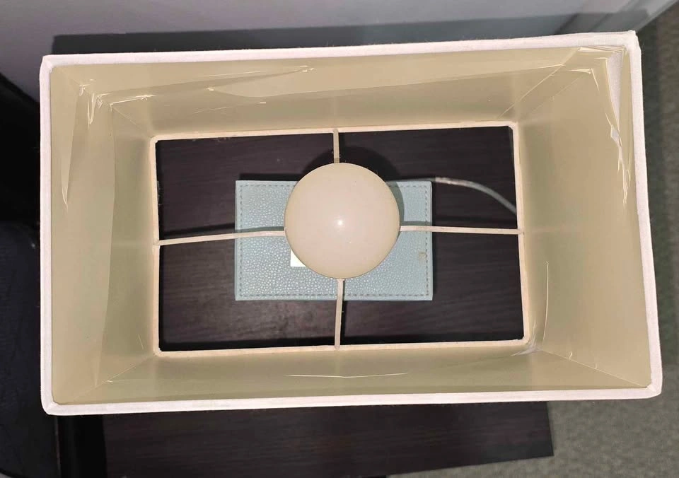 Pair of Modern Teal Table Lamps - photo 4
