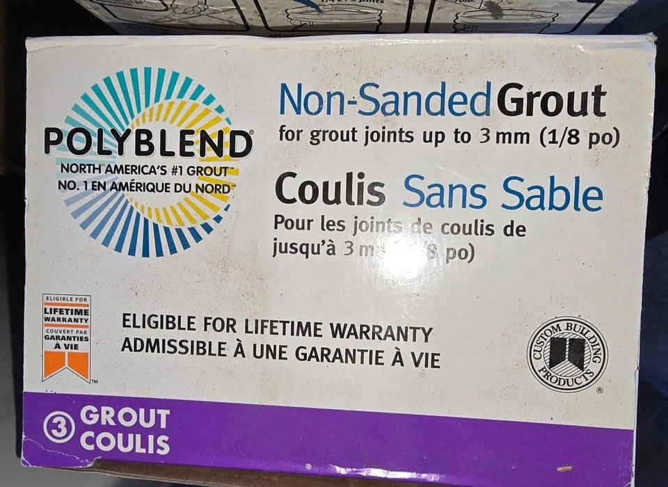 1.5 Boxes Bright White Non-Sanded Grout - photo 2