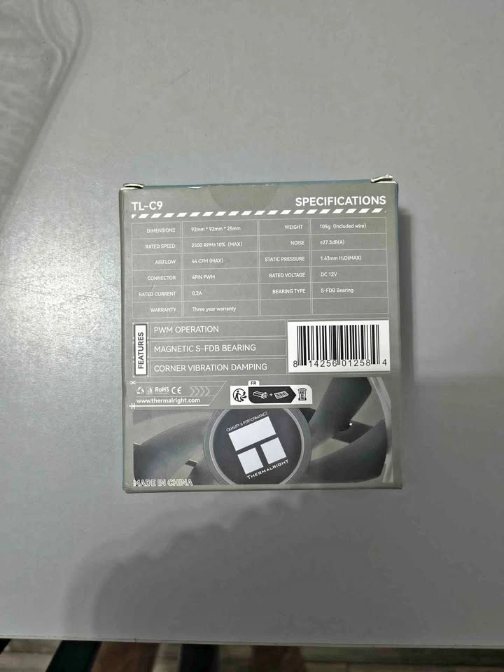 Brand new sealed thermalright tl-c9 pwm fan
