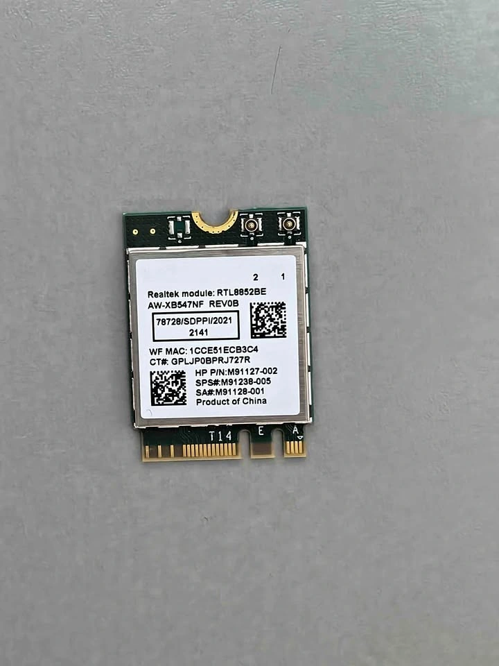 Realtek RTL8852BE WiFi 6 LAN Card