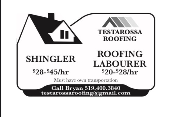 Roofer Required