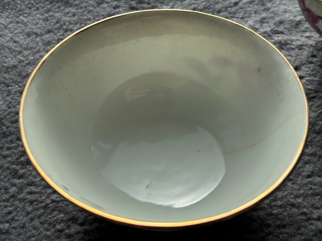 Hand painted Chinese Vintage Floral Tea Cup Set x 2 - photo 4