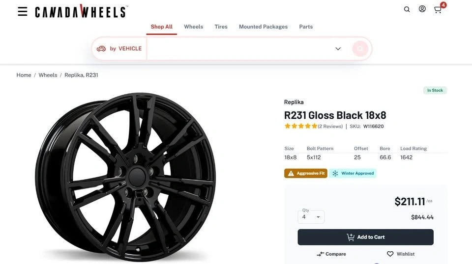 18 inch black Replika alloy rims 5x112 like new - photo 2