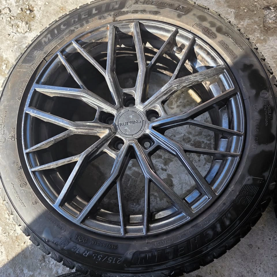 215/55/18 Michelin Winter Tires w/ Ruffino Alloy Rims & TPMS - photo 4
