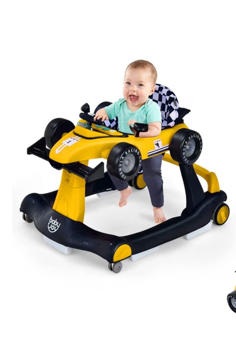 Foldable Activity Walker with Adjustable Height & Speed, Music,
