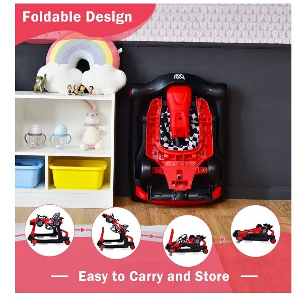 Foldable Activity Walker with Adjustable Height, Music & Lights - photo 4