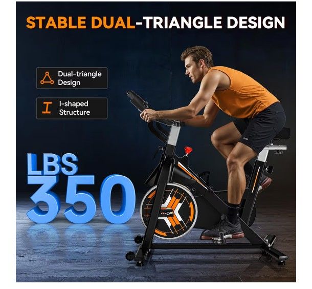 Exercise Bike with Adjustable Seat and Handlebar - photo 2