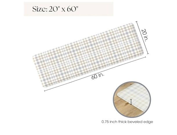 Designer Anti Fatigue Mats for Kitchen Floor, Non-Skid Bottom – - photo 3