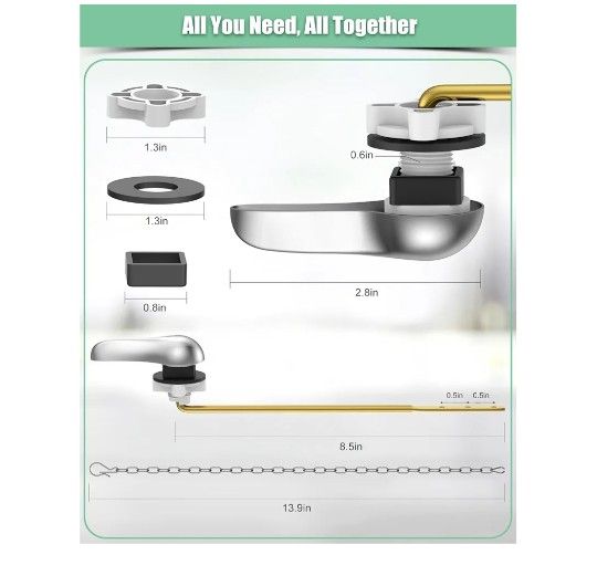 Toilet Flush Handle Replacement Kit - photo 4