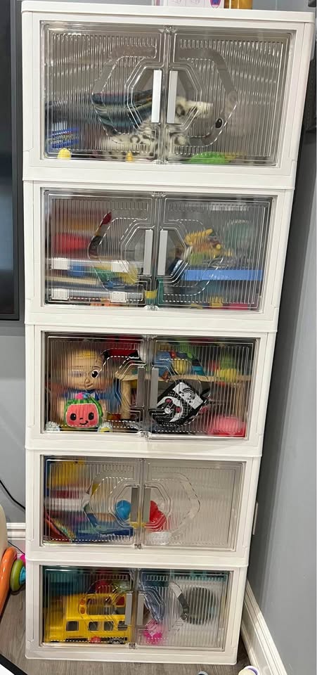Large Stackable Storage Bins with Lid
