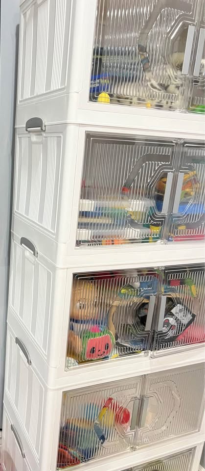 Large Stackable Storage Bins with Lid - photo 2