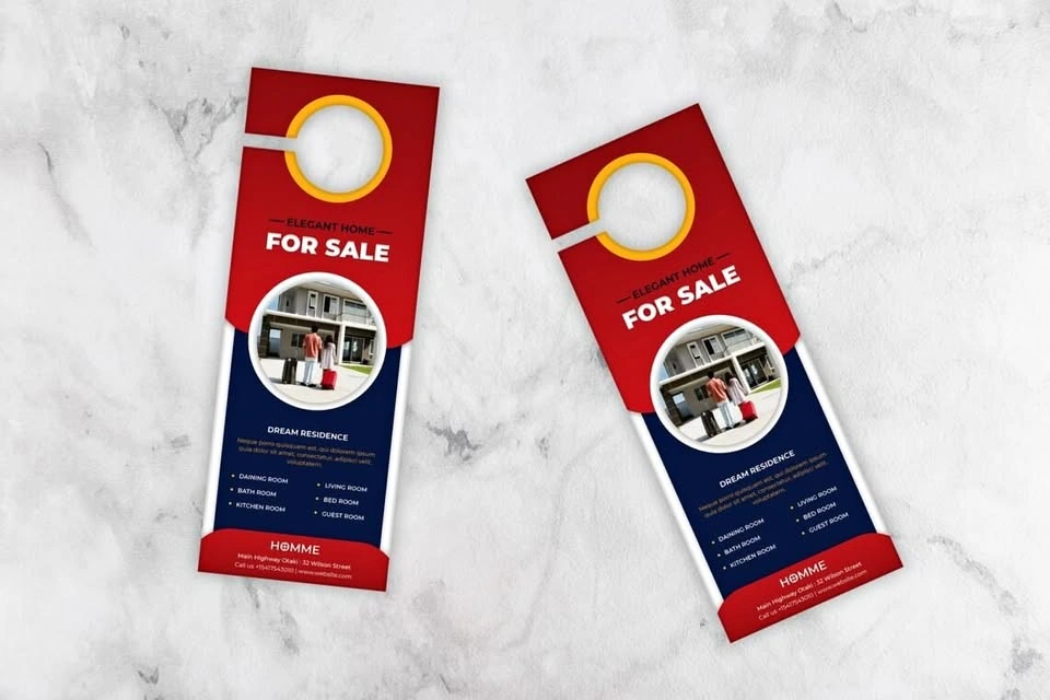 Printed Door Hangers - New (1000 Qty)