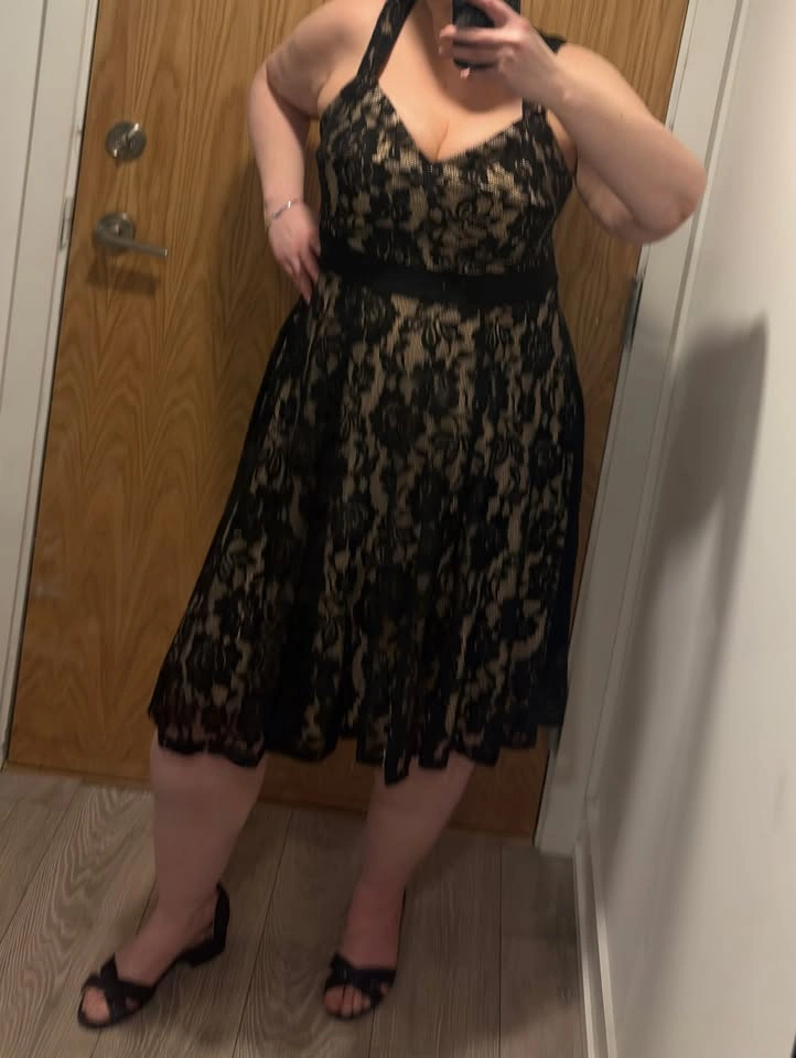 Torrid Black Lace Cocktail Dress Size 16 Worn Once Plus Size - photo 2