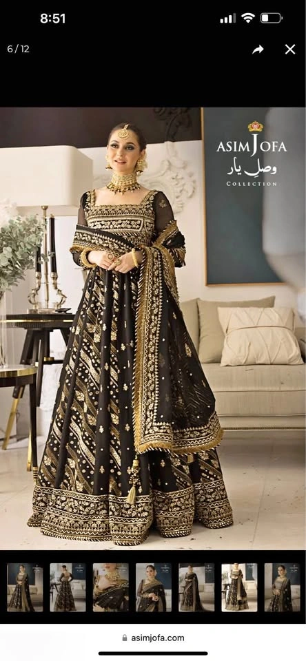 Asim Jofa Lehenga Choli - Size Small